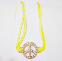 Colar/gargantilha amarelo paz - REF: G1110CL