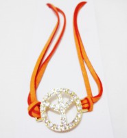 Colar/gargantilha laranja paz - REF: G1110CL